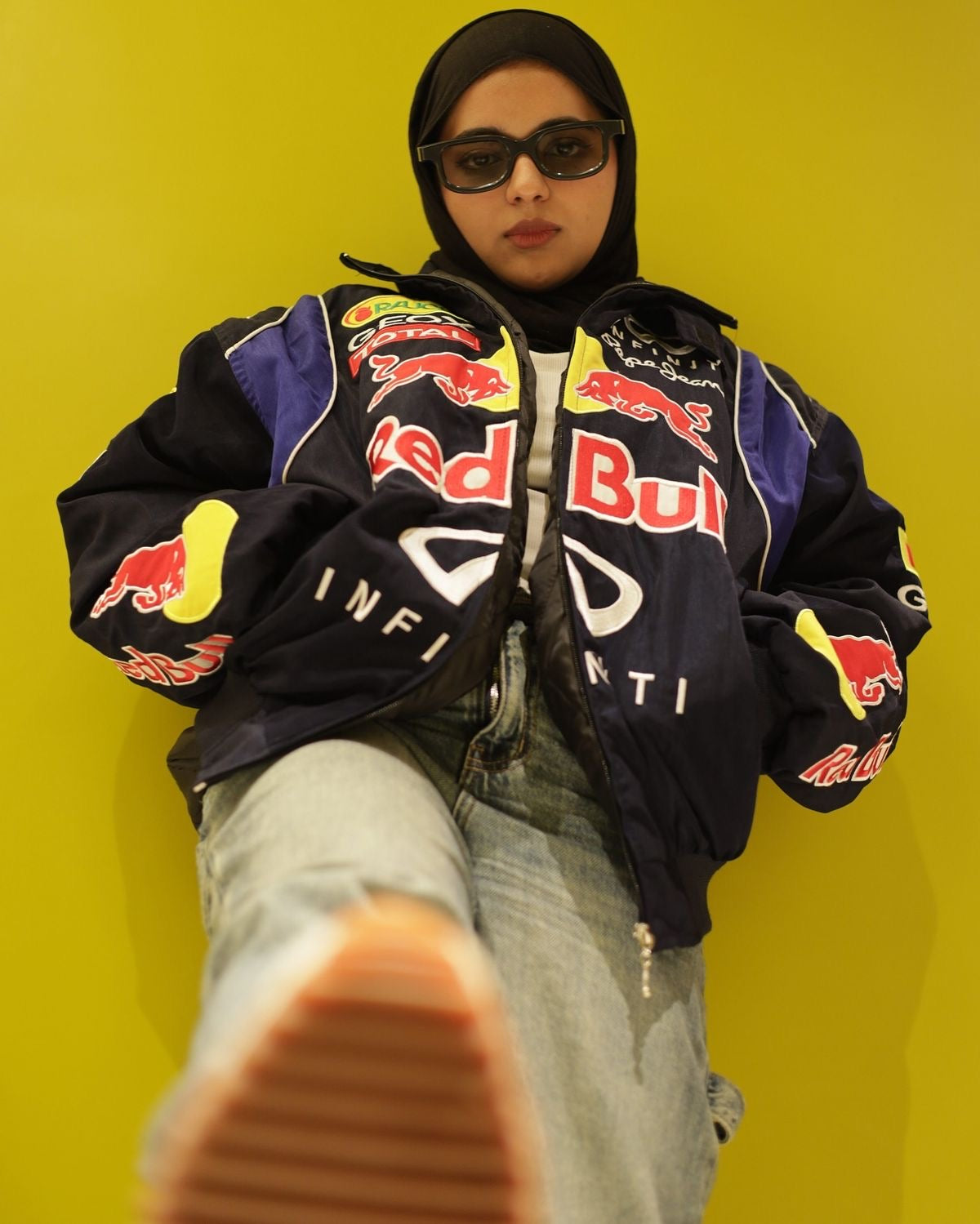 Red Bull puffer Embroidery Unisex Jacket