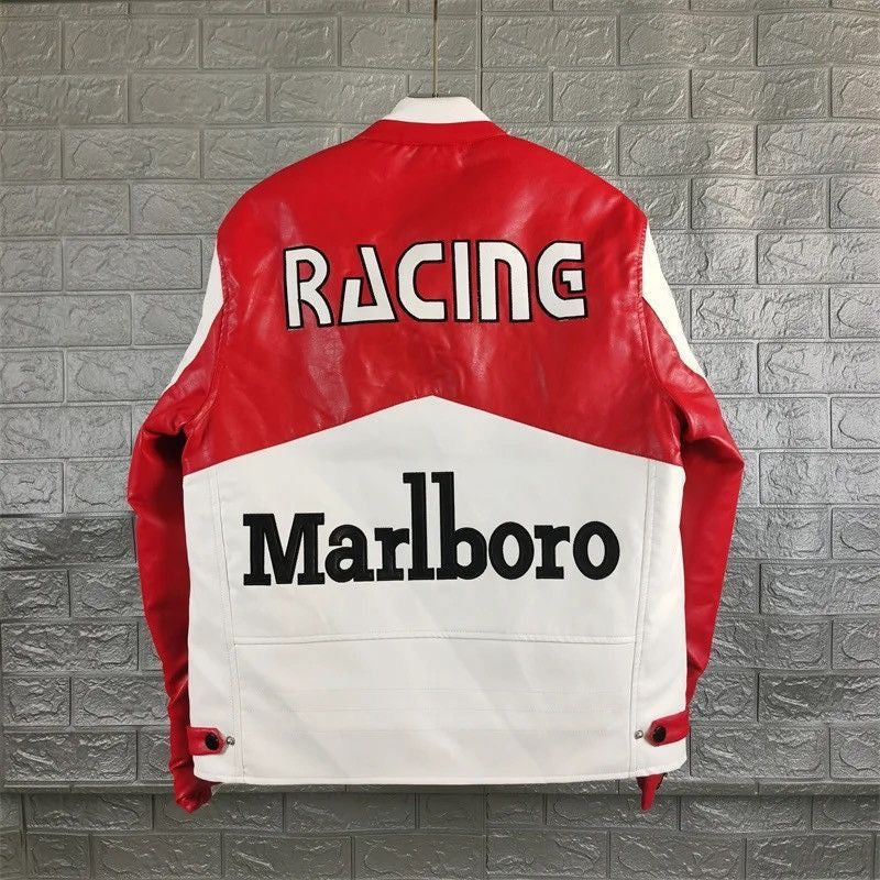 Merlboro Leather Jacket - Vintage Racing Style By Shadow wear