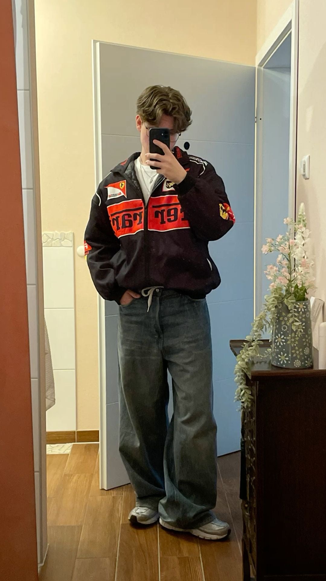 F1 ferarri jacket (Black)