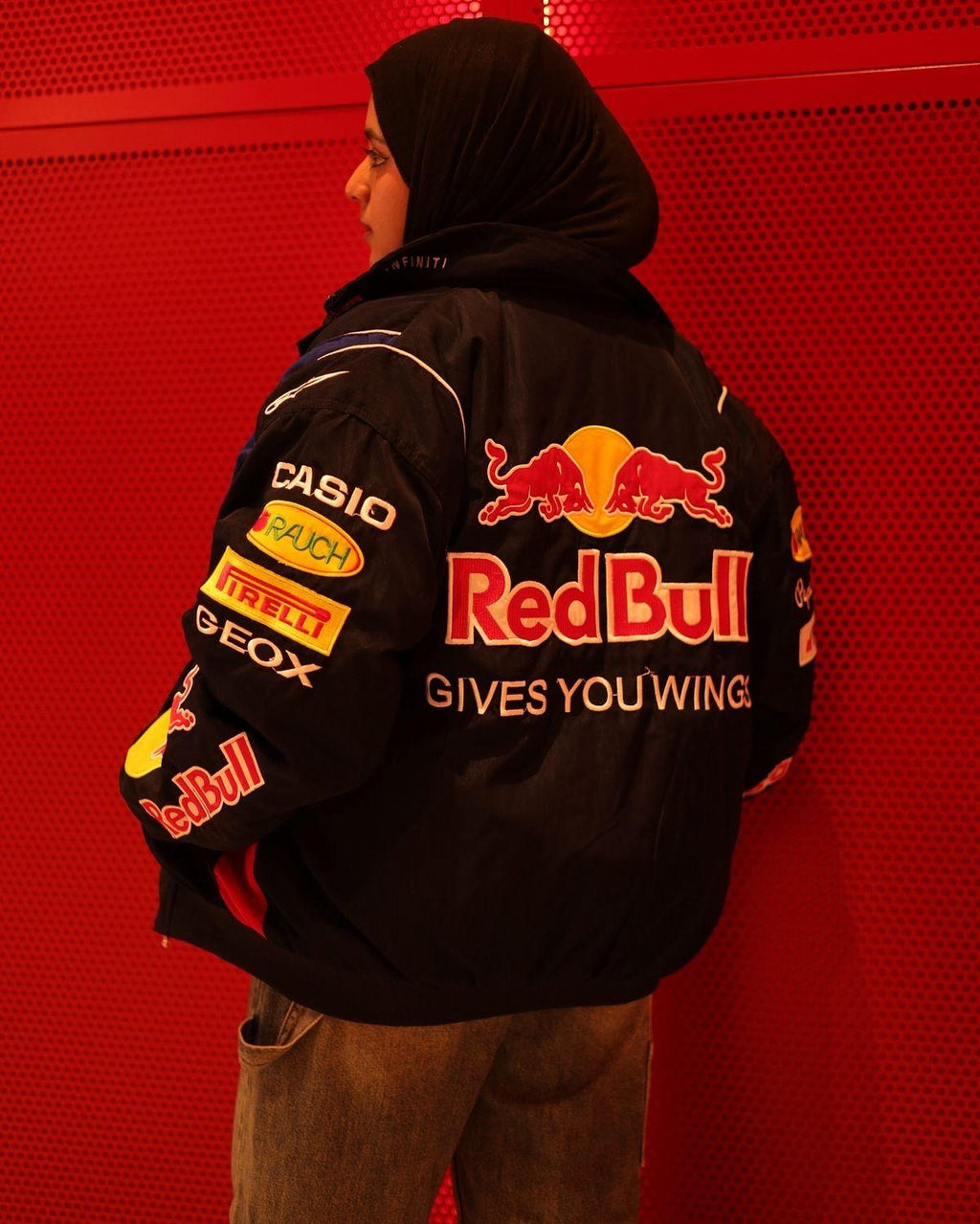 Premuim puffer Embroidered Red Bull Racing unisex jacket - shadowwear.in