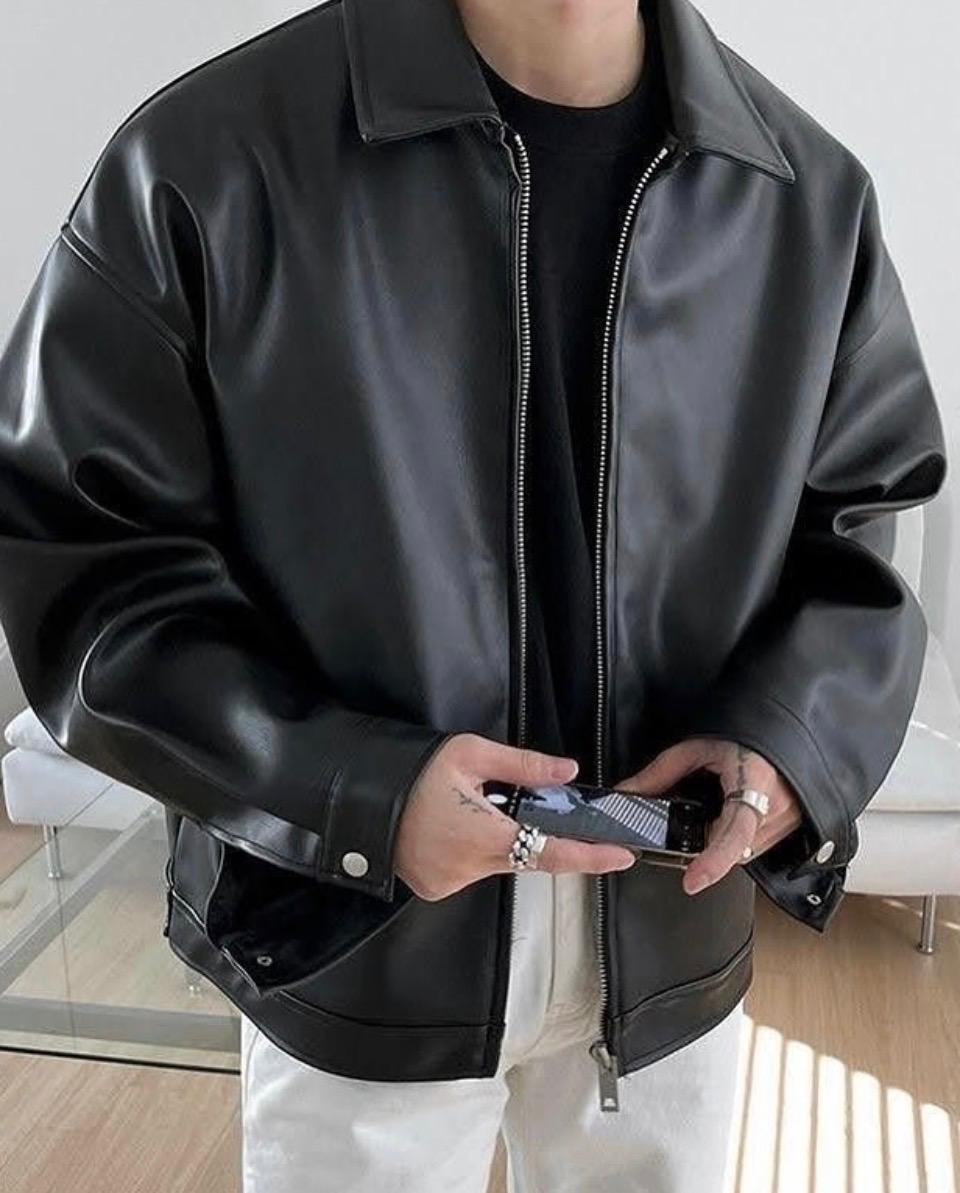 PREMIUM BALACK UNISEX LEATHER JACKET